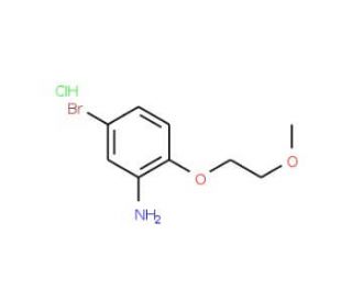 5-Bromo-2-(2-methoxyethoxy)aniline hydrochloride - chemical structure image