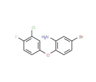 5-Bromo-2-(3-chloro-4-fluorophenoxy)aniline - chemical structure image