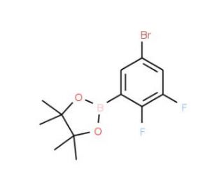 5-Bromo-2,3-difluorophenylboronic acid, pinacol ester (CAS 1073339-12-4) - chemical structure image