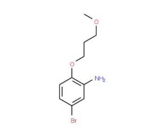 5-Bromo-2-(3-methoxypropoxy)aniline - chemical structure image