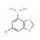 5-Bromo-2,3-methylenedioxyphenylboronic acid (CAS 1150114-39-8) - chemical structure image