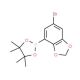 5-Bromo-2,3-methylenedioxyphenylboronic acid pinacol ester (CAS 1150271-54-7) - chemical structure image