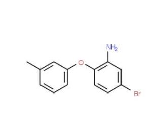 5-Bromo-2-(3-methylphenoxy)aniline - chemical structure image