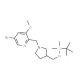 5-Bromo-2-((3-((tert-butyldimethylsilyloxy)methyl)pyrrolidin-1-yl)methyl)-3-methoxypyridine - chemical structure image