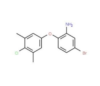 5-Bromo-2-(4-chloro-3,5-dimethylphenoxy)aniline - chemical structure image
