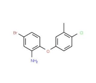 5-Bromo-2-(4-chloro-3-methylphenoxy)aniline - chemical structure image