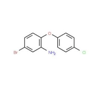 5-Bromo-2-(4-chlorophenoxy)aniline - chemical structure image