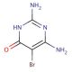 5-Bromo-2,4-diamino-6-hydroxypyrimidine 的分子结构, CAS编号: 6312-72-7 5-Bromo-2,4-diamino-6-hydroxypyrimidine (CAS 6312-72-7) - chemical structure image