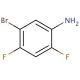 5-Bromo-2,4-difluoroaniline 的分子结构, CAS编号: 452-92-6 5-Bromo-2,4-difluoroaniline (CAS 452-92-6) - chemical structure image