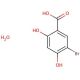 5-Bromo-2,4-dihydroxybenzoic acid monohydrate (CAS 160348-98-1) - chemical structure image