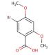 5-Bromo-2,4-dimethoxybenzoic acid (CAS 32246-20-1) - chemical structure image