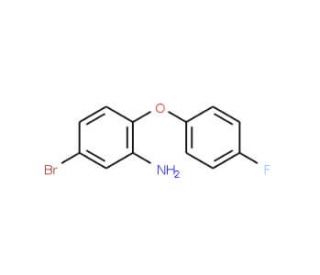 5-Bromo-2-(4-fluorophenoxy)aniline - chemical structure image