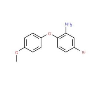 5-Bromo-2-(4-methoxyphenoxy)aniline - chemical structure image