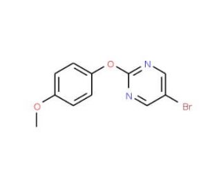 5-bromo-2-(4-methoxyphenoxy)pyrimidine (CAS 69033-87-0) - chemical structure image