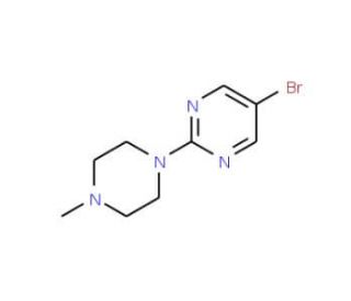 5-Bromo-2-(4-methylpiperazin-1-yl)pyrimidine (CAS 141302-36-5) - chemical structure image