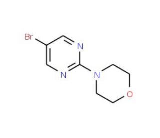 5-Bromo-2-(4-morpholino)pyrimidine (CAS 84539-22-0) - chemical structure image