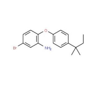 5-Bromo-2-[4-(tert-pentyl)phenoxy]phenylamine - chemical structure image