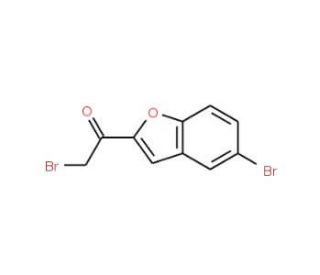 5-Bromo-2-bromoacetyl-1-benzofuran (CAS 7039-76-1) - chemical structure image