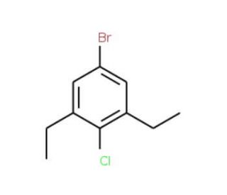 5-Bromo-2-chloro-1,3-diethylbenzene - chemical structure image