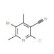 5-Bromo-2-chloro-4,6-dimethylnicotinonitrile (CAS 42951-71-3) - chemical structure image