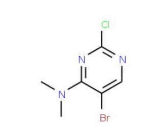 5-Bromo-2-chloro-4-(dimethylamino)pyrimidine (CAS 57054-86-1) - chemical structure image