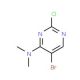 5-Bromo-2-chloro-4-(dimethylamino)pyrimidine (CAS 57054-86-1) - chemical structure image
