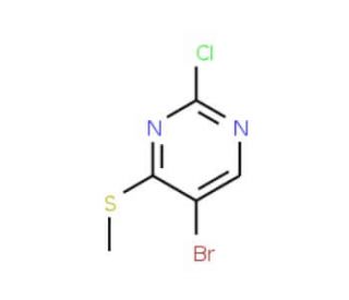5-Bromo-2-chloro-4-(methylthio)pyrimidine (CAS 59549-51-8) - chemical structure image
