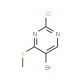 5-Bromo-2-chloro-4-(methylthio)pyrimidine (CAS 59549-51-8) - chemical structure image