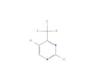 5-Bromo-2-chloro-4-(trifluoromethyl)pyrimidine (CAS 785777-92-6) - chemical structure image