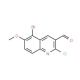 5-Bromo-2-chloro-6-methoxyquinoline-3-carboxaldehyde (CAS 136812-26-5) - chemical structure image