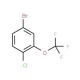 5-Bromo-2-chloro(trifluoromethoxy)benzene (CAS 406232-79-9) - chemical structure image