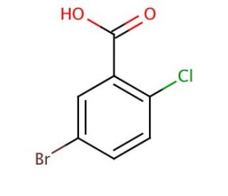 5-Bromo-2-chlorobenzoic acid (CAS 21739-92-4) - chemical structure image