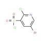 5-bromo-2-chloropyridine-3-sulfonyl chloride - chemical structure image