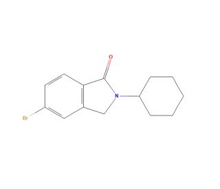 5-Bromo-2-cyclohexylisoindolin-1-one (CAS 735351-81-2) - chemical structure image