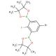 5-Bromo-2-fluoro-1,3-phenylenediboronic acid, pinacol ester (CAS 942069-49-0) - chemical structure image
