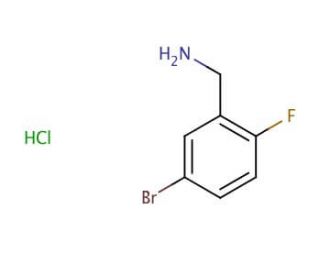 5-Bromo-2-fluorobenzylamine hydrochloride (CAS 202865-69-8) - chemical structure image