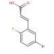 5-Bromo-2-fluorocinnamic acid (CAS 202865-71-2) - chemical structure image