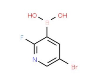 5-Bromo-2-fluoropyridine-3-boronic acid (CAS 501435-91-2) - chemical structure image