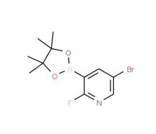 5-Bromo-2-fluoropyridine-3-boronic acid pinacol ester (CAS 1073353-50-0) - chemical structure image
