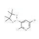 5-Bromo-2-fluoropyridine-3-boronic acid pinacol ester (CAS 1073353-50-0) - chemical structure image