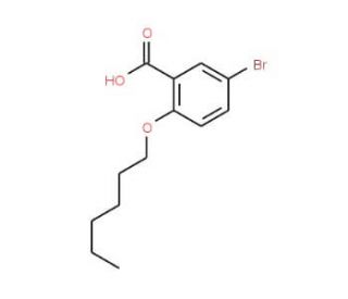 5-Bromo-2-(hexyloxy)benzoic acid - chemical structure image