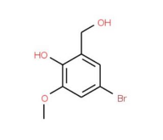 5-Bromo-2-hydroxy-3-methoxybenzyl alcohol (CAS 35090-64-3) - chemical structure image