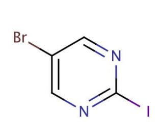 5-Bromo-2-iodopyrimidine (CAS 183438-24-6) - chemical structure image