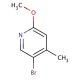 5-Bromo-2-methoxy-4-methylpyridine (CAS 164513-39-7) - chemical structure image