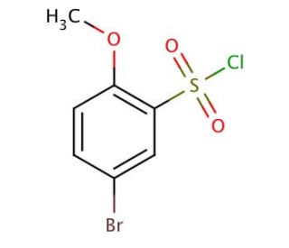 5-Bromo-2-methoxybenzenesulfonyl chloride (CAS 23095-05-8) - chemical structure image