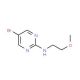 5-Bromo-(2-methoxyethylamino)pyrimidine (CAS 886365-79-3) - chemical structure image