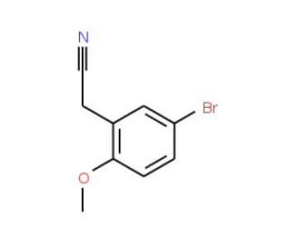 5-Bromo-2-methoxyphenylacetonitrile (CAS 7062-40-0) - chemical structure image