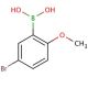 5-Bromo-2-methoxyphenylboronic acid (CAS 89694-45-1) - chemical structure image