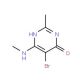5-Bromo-2-methyl-6-(methylamino)-4-pyrimidinol - chemical structure image