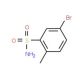 5-bromo-2-methylbenzenesulfonamide (CAS 56919-16-5) - chemical structure image
